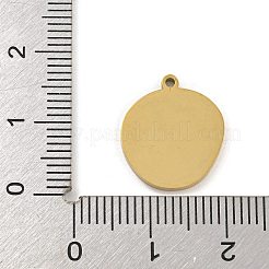316 Surgical Stainless Steel Enamel Pendants&nbsp;STAS-M073-12G