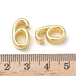 Brass Slide Charms&nbsp;KK-L253-15G-06