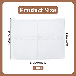 透明プラスチック書類保管袋  ファイルポケット  長方形  透明  310x238x1.5mm&nbsp;AJEW-WH0695-208