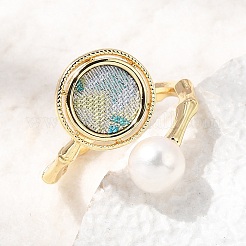 Brass Cuff Open Rings&nbsp;AJEW-H158-06G