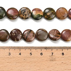 Natural Picasso Stone/Polychrome Jasper Beads Strands&nbsp;G-Z110-E02