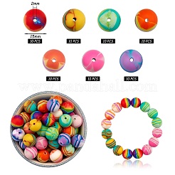 WEWAYSMILE 70Pcs 7 Styles 15mm Silicone Round Beads Making Kit&nbsp;JX487A