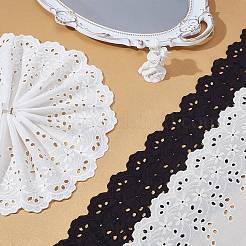 3 Colors Cotton Embroidery Flower Wavy Edged Lace Ribbons&nbsp;OCOR-AR0001-78