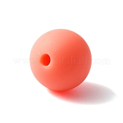 シリコンビーズ  ラウンド  サンゴ  11.5~12mm  穴：2mm&nbsp;SIL-TAC0003-04A-23