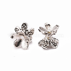 Tibetan Style Double Sided Flower Bead Caps&nbsp;PALLOY-O042-02