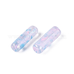 ピカソの透明ガラスのラッパビーズ  ライトスカイブルー  13x4mm  穴：0.9~1mm  約1125個/ポンド&nbsp;SEED-N010-02A-12