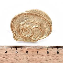 合金オープンカフリング  女性のためのジュエリー  花  調整可能  花：40x36mm&nbsp;RJEW-K287-03B-MG