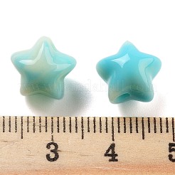 アクリルビーズ  スター  天然石風  ミックスカラー  11x11x10mm  穴：2mm  1020個/ 500g&nbsp;OACR-U005-04