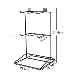 Two Layers Iron Earrings Storage Rack&nbsp;PW-WG3BB1E-01