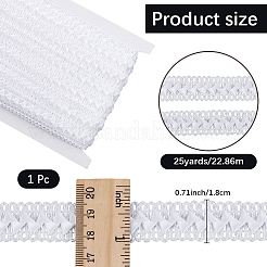 Polyester Centipede Braided Lace Ribbon&nbsp;OCOR-WH20012-25B