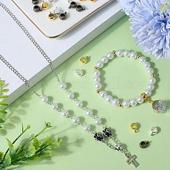 150 個 5 色のチベットスタイル合金ロンデルチューブベイル  ループベイル  保釈ビーズ  ミックスカラー  8x5mm  穴：2mm  内径：5mm  30個/カラー&nbsp;FIND-SC0008-23