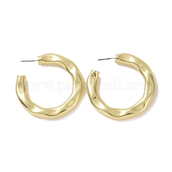 Textured Brass Stud Earrings&nbsp;EJEW-I250-02A