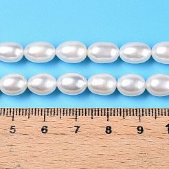 天然養殖淡水パールビーズ連売り  ライス  古いレース  7.5~10x6.8~7.5mm  穴：0.6mm  約44個/連  14.76''（37.5センチメートル）&nbsp;PEAR-N012-07U-1