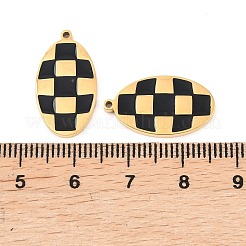 304 Stainless Steel Enamel Pendants&nbsp;STAS-Z190-07G-03
