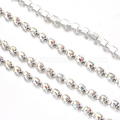 Brass Rhinestone Strass Chains&nbsp;CHC-T002-SS18-02S