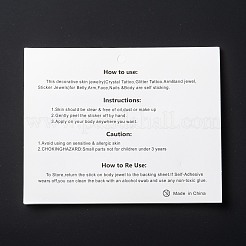 アクリルフェイスジェムステッカー  自己粘着性の一時的な入れ墨  ティアドロップ＆ハーフラウンド＆ホースアイラインストーン付き  カラフル  0.3~2.15x0.3~1x0.1~0.3cm&nbsp;LS-MRMJ-F014-04