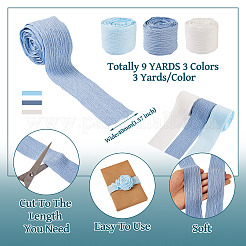 9 Yards 3 Colors Polycotton Pleated Ribbon&nbsp;OCOR-TA0002-07A