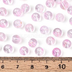 Baking Paint Transparent Glass Beads&nbsp;DGLA-T004-08K