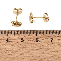 304 Stainless Steel Stud Earrings&nbsp;SA-CBABF3F-14G-02