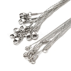 Tarnish Resistant Trendy Unisex 304 Stainless Steel Boston Link Chain Necklaces&nbsp;NJEW-L043-51P