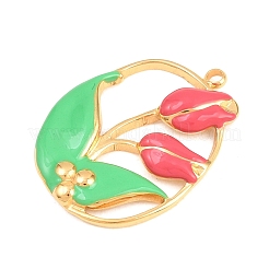 304 Stainless Steel Enamel Pendants&nbsp;STAS-G388-02G-02