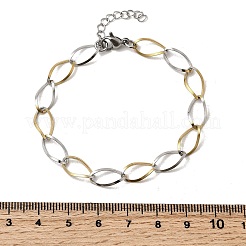 304 Stainless Steel Link Chain Bracelets for Women&nbsp;BJEW-A051-02GP