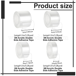8Pcs 4 Styles 3M Acrylic Double Side Adhesive Tape&nbsp;AJEW-GA0011-11