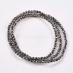 Electroplate Non-magnetic Synthetic Hematite Beads Strands&nbsp;G-J169B-2mm-07