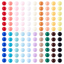 252Pcs 14 Colors Opaque Acrylic Beads&nbsp;SACR-TA0001-49