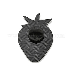 エナメルピン  バックパック服用合金ブローチ  苺  32.5x22mm&nbsp;JEWB-I049-08EB-04