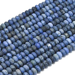 Natural Dumortierite Beads Strands&nbsp;G-P575-A03-6x4mm