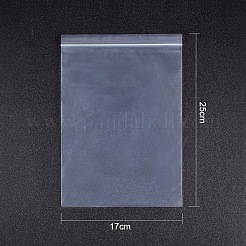 再封可能なバッグ  ジップトップバッグ  トップシールバッグ  透明  25x17cm  片側の厚さ：2.9ミル（0.075mm）  50個/セット&nbsp;OPP-BC0001-01-25x17