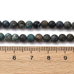 天然石湖北ターコイズビーズ連売り  ロンデル  5mm  穴：0.7mm  約84個/連  15.39''（39.1センチメートル）&nbsp;G-RM2025-A41-4mm