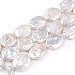 Natural Nucleated Baroque Keshi Pearl Beads Strands&nbsp;PEAR-S022-B