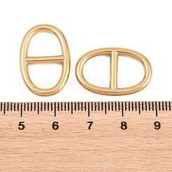 304ステンレススチール製オーバルリンクコネクターチャーム  イオンプレーティング（ip）  ゴールドカラー  23x15.5x2mm  穴：10x8mm&nbsp;STAS-F366-02B-G