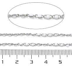 304 Stainless Steel Enamel Twisted Chains&nbsp;STAS-R100-40P-06