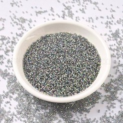 MIYUKIデリカビーズ  シリンダー  日本製シードビーズ  11/0  （db0107)透明グレーレインボーゴールド光沢  1.3x1.6mm  穴：0.8mm  約2000個/10g&nbsp;X-SEED-J020-DB0107