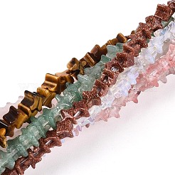Natural & Synthetic Mixed Gemstone Beads Strands&nbsp;G-T143-31M
