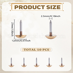10Pcs Brass Furniture Nails&nbsp;KK-LP0004-74