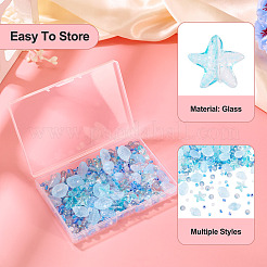89G 6 Styles Transparent Spray Paint Glass Beads&nbsp;GLAA-TA0003-52A