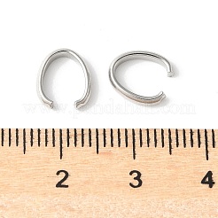 304ステンレススチールクイックリンクコネクター  オーバル  ステンレス鋼色  9x8x2mm  内径：5.5mm&nbsp;STAS-K194-36P-06