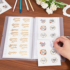 Rectangle Plastic Sticker Storage Albums&nbsp;AJEW-WH0419-40B
