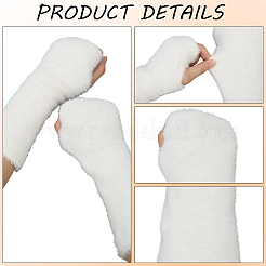1 Pair Acrylic Fiber Warm Fingerless Gloves&nbsp;AJEW-CY0002-23B