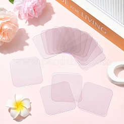 40Pcs Square Transparent Silicone Double-sided Tape&nbsp;DIY-SC0031-07
