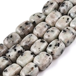 ナチュラルセサミジャスパー/キウイジャスパービーズ連売り  直方体の  8.5~12x8x7.5~8.5mm  穴：1.2mm  約33個/連  15.35''（39センチメートル）&nbsp;G-T138-80