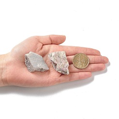 ラフ原石の天然梅の花トルマリンビーズ  穴なし/ドリルなし  ナゲット  44~46x28~32x16~19mm  約4個/100g&nbsp;LS-G-C231-05