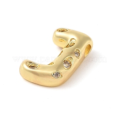 Brass Micro Pave Clear Cubic Zirconia Pendant&nbsp;KK-Z046-01G-J