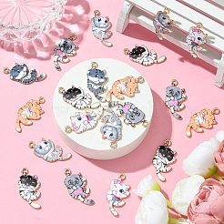 30Pcs 6 Colors Alloy Enamal Pendants&nbsp;FIND-CJ0001-83