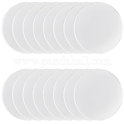 透明アクリル板  フラットラウンド  透明  76x3mm&nbsp;DIY-WH20007-311B-1
