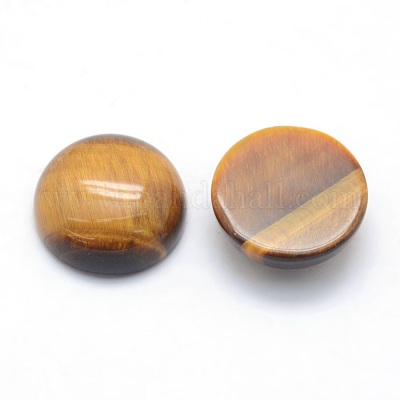 天然石タイガーアイカボション  半円  12x5~6mm&nbsp;G-P393-R12-12mm-1